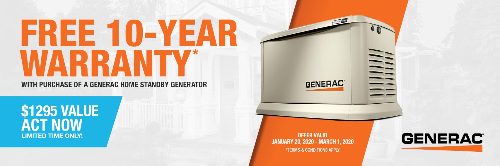 Homestandby Generator Deal | Warranty Offer | Generac Dealer | Charlottetown, PE